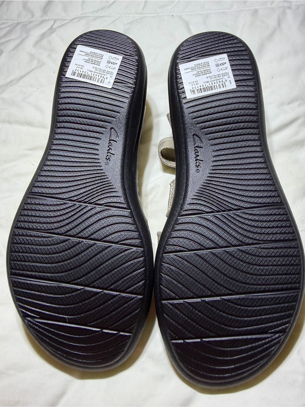 Clarks Laurieann Bell Metallic Silver Sandal - Picture 7 of 7